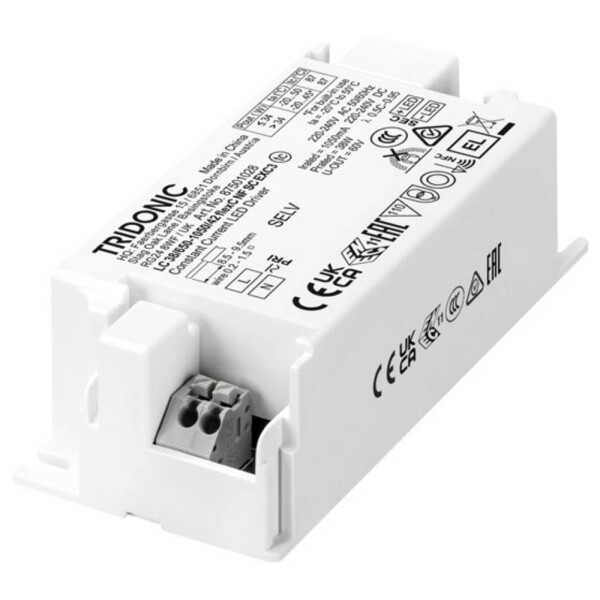 Tridonic LC 38W 650–1050mA flexC NFC SC EXC3 LED driver 36 W 1.05 A 7.5 - 42 V; 87501028