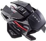 Mad Catz RAT X3 čierna / Herná myš / Optická / 16000dpi / 10 tlačidiel / USB / 3000Hz (MR05DCINBL001-0)