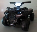 Mamido Elektrický štvorkolka Quad J8AAA čierna s hudbou a svetlom pre deti