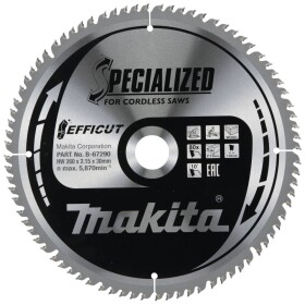 Makita B-67290 B-67290 pílový kotúč 260 x 30 x 2.15 mm Počet zubov (na palec): 80 1 ks; B-67290