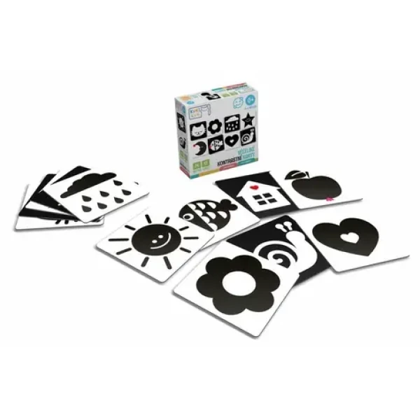 KukiKuk 80002 Všetky kontrastné karty Pre bábätká