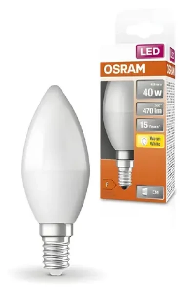 OSRAM Parathom Classic B LED 40 4,9 W/827 E14 / Žiarovka / non-dim (4058075431072)