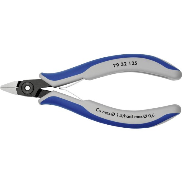 Knipex Seitenschneider 79 32 125 pre elektroniku a jemnú mechaniku bočné štiepacie kliešte s fazetou 125 mm; 79 32 125