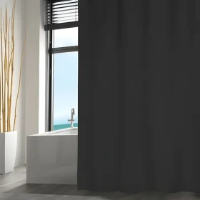 MSV sprchový záves čierny / 240 x 200 cm / polyester