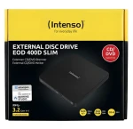 INTENSO EOD 400D Slim čierna / Externá DVD napaľovačka / USB 3.2 Gen1 / 8x DVD / 24x CD (5401400)