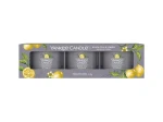 Yankee Candle Black Tea amp; Lemon - Sada sviečok v skle 3x 37g / doba horenia: až 3x 10 h (1632042E)