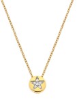 Hot Diamonds Pozlátený náhrdelník s diamantom a topazmi Jac Jossa Soul DP919 (retiazka, prívesok)