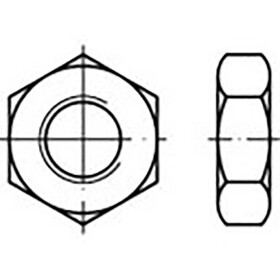 TOOLCRAFT TO-6861192 šesťhranné matice M10 DIN 936 ocel pozinkované 500 ks; TO-6861192