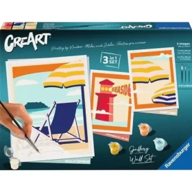 Ravensburger CreArt Gallery Wall Set - Na pláži - maľovanie podľa čísel