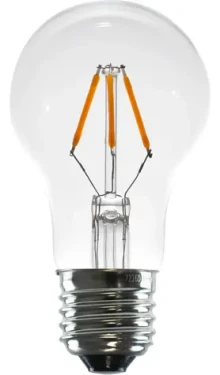 SEGULA LED A-Form číra 24V DC / Žiarovka / E27 / 3 W (22 W) / 210 lm / 2700 K / stmievateľná (50836)