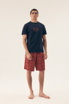 PÁNSKE PYŽAMO DASH 42622 SS25 NAVY BLUE-RED M