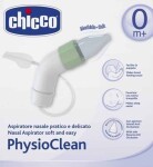 CHICCO Odsávačka nosná physioclean manuálna 0m+ 1 ks - Chicco nosná odsávačka Physioclean