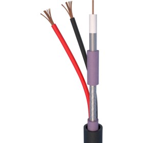 ELAN 83101 AV kabel 2 x 1 mm² čierna metrový tovar; 83101