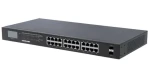 Intellinet 24- Port Gigabit PoE+ 2x SFP / Switch / 24x 1 Gbps / PoE + 370 W / Unmanaged / 19" (561242)