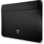 Guess Saffiano Triangle Metal Logo Computer Sleeve 13 amp; 14 čierna (3666339039868)