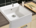 VILLEROY & BOCH - Keramický drez Single-bowl sink White alpin modulový 595 x 630 x 220 bez excentra 632061R1 2. akosť