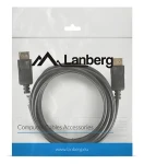 Lanberg CA-DPDP-10CC-0030-BK čierna / Kábel DisplayPort / 3 m / 4K / DP 1.2 (CA-DPDP-10CC-0030-BK)