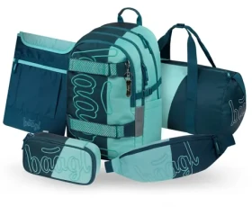 BAAGL SET 5 Skate Petrol: batoh, peračník, športová taška, ľadvinka, obal na notebook GRS (A-36468)