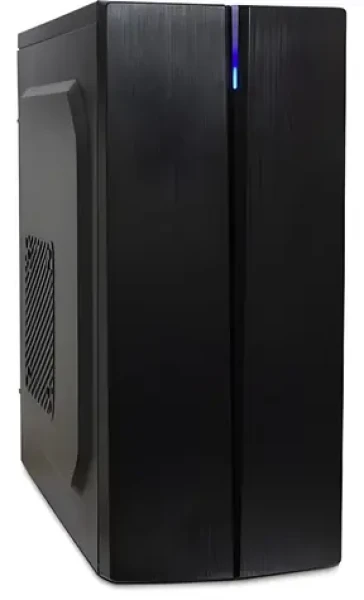 Inter-tech B-48 čierna / Skriňa / Midi-Tower / ATX, mATX / modré podsvietenie / bez zdroja (88881308)