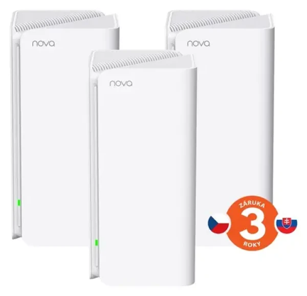 Tenda Nova MX15 Pro (3 ks) / Mesh systém / Wi-Fi 6 / AX5400 / 9x Gigabit LAN/WAN / WPA3 (75012010)