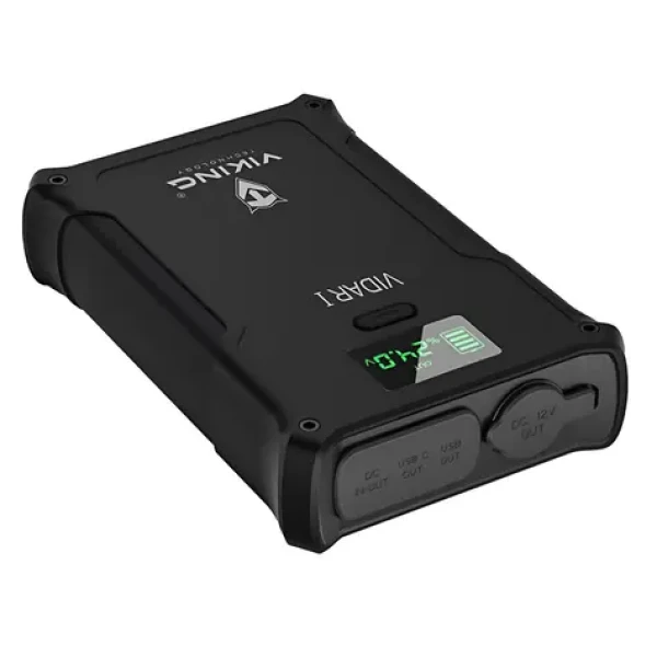 Viking VIDARI 38400mAh čierna / Power banka / bezdrôtové nabíjanie / USB-C / USB-A / DC jack / Auto zásuvka (VIDARI)