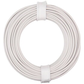 Donau Elektronik 150-015 opletenie / lanko, 1 x 0.50 mm², biela, 10 m; 150-015
