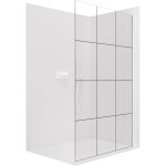 CERANO - Sprchová zástena Walk-in Crystal Ľ/P - 8 mm - bezvzperový systém - biela matná, industriálne sklo - 110x200 CER-8050BD6679
