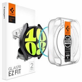 Spigen Glass TR EZ Fit 2 Pack ochranné sklo s aplikačným nástrojom pre Samsung Galaxy Watch 7 (44mm) / 2ks (AGL08493)