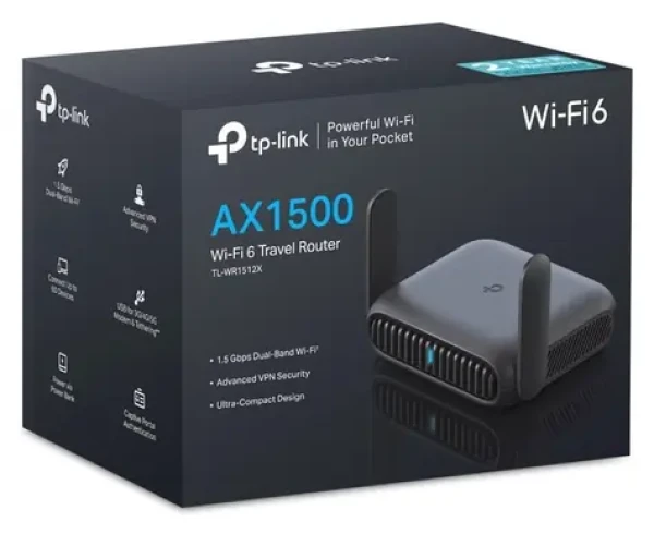 TP-LINK TL-WR1512X Roam 6 / Cestovný router / Wi-Fi 6 / AX1500 / Dual-Band (TL-WR1512X)