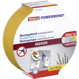 Tesa INDOOR 55742-00001-03 montážna páska tesa® POWERBOND oranžová (d x š) 5 m x 38 mm 1 ks; 55742-00001-03