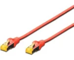 Digitus CAT 6A S/FTP červený / Patch kábel / 10m / AWG 26/7 / LSZH / 500 MHz (DK-1644-A-100/R)