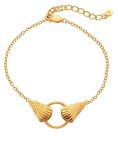 Hot Diamonds Pozlátený náramok s pravým diamantom Golden Edit Hope DL705