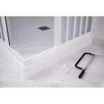 FORTE - Sprchová zástena FLEX - VENERE NEW - Rozmer A - 90, Rozmer B - 90, Rozmer C - 185, Typ otvárania - Zatváranie na stranu OLBBXF113001