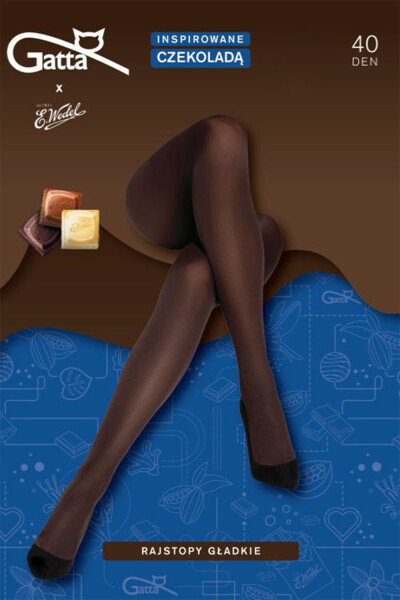 Gatta Microfiber Tights 40 DEN farba:dark choco 5-XL
