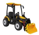 Mamido Detský elektrický traktor MEGA D68 24V s prívesom žltý