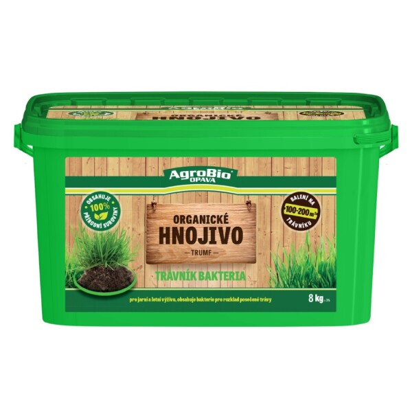 AgroBio TRUMF - Trávnik baktéria organické trávnikové hnojivo 8 kg