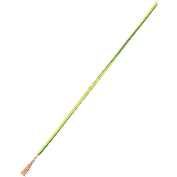 TRU COMPONENTS 1566838 opletenie / lanko, LiY, 1 x 0.75 mm², zelená, žltá, 10 m; 1566838