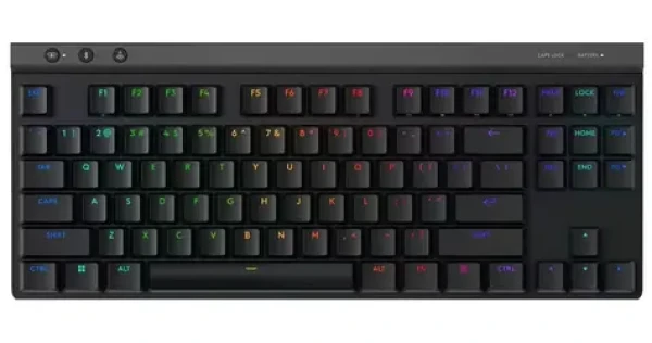 Logitech G515 TKL čierna / Bezdrôtová herná klávesnica / ES layout / Bluetooth + USB LIGHTSPEED prijímač / RGB (920-012559)
