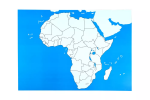 Moyo Montessori Moyo Montessori Kontrolná mapa - Afrika Nová - bez popisov