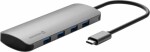 Swissten Swissten 8in1 USB-C Hub Aluminium USB-C 100W / HDMI 4K / LAN RJ45 / 2x USB-A / USB-C / SD / MICRO SD