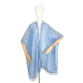 Art of Polo Poncho sz23181-8 Blue UNI