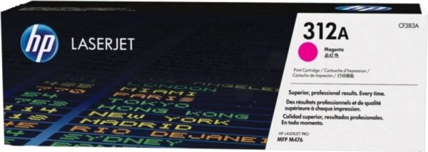 HP for laser printers, 2700 pages. HP Cartridge No.312A Magenta (CF383A)