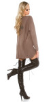 Trendy KouCla oversize sweater with mesh Cross Einheitsgroesse