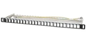 Intellinet 721011 / Patch panel / 19” / 24 portov / tienený / neosadený / 0,5U (721011)