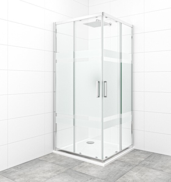 Sprchovací kút štvorec 90x90 cm SAT TEX SATBKTEXQ90CRS SATBKTEXQ90CRS