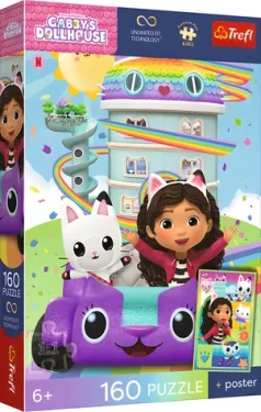 Trefl Puzzle Premium PLUS Kids Gábinin kúzelný domček: Roztomilá Gábi