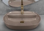 REA - Umývadlo na dosku Aura 61 Beige Shiny REA-U6381
