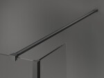 MEXEN/S - Kyoto Sprchová zástena WALK-IN 100 x 100 x 30, čierny vzor, grafit metal 800-100-100-221-95-70-030