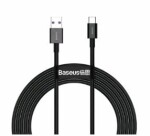 Baseus CATYS-A01 Superior series čierna / kábel USB-A na USB-C / 66W / 2m (CATYS-A01)