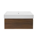Kúpeľňová skrinka s umývadlom SAT B-Way 80x30x45 cm orech mat BWAY80NUTU2 BWAY80NUTU2